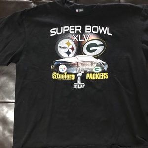 2010 Super Bowl XLV Steelers VS Packers T-Shirt